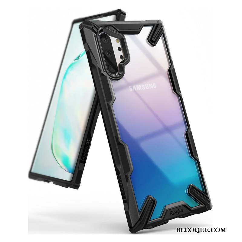 Samsung Galaxy Note 10+ Bleu Incassable Protection Personnalité Coque De Téléphone Étui