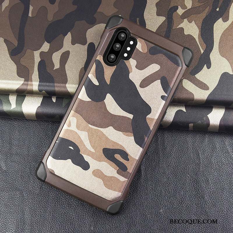 Samsung Galaxy Note 10+ Camouflage Étui Coque De Téléphone Protection Violet