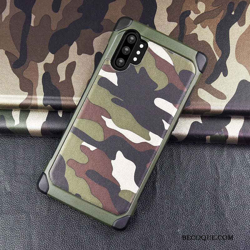 Samsung Galaxy Note 10+ Camouflage Étui Coque De Téléphone Protection Violet