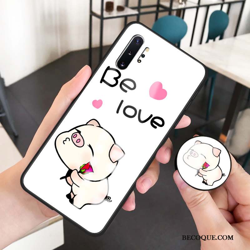 Samsung Galaxy Note 10+ Coque De Téléphone Dessin Animé Rose Incassable Simple Charmant