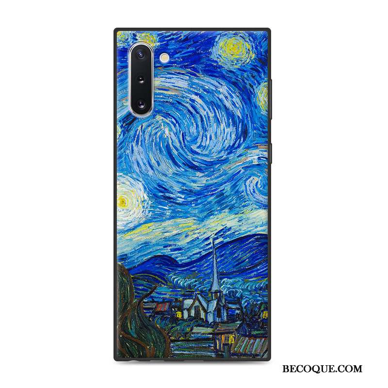 Samsung Galaxy Note 10 Coque De Téléphone Peinture Tendance Dessin Animé Fluide Doux Silicone