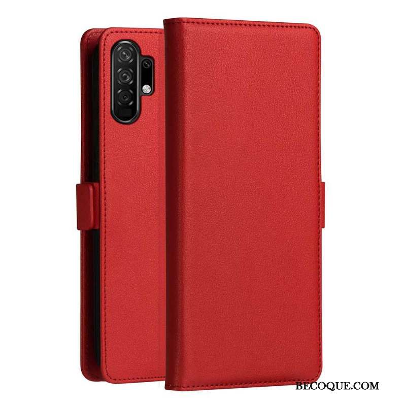 Samsung Galaxy Note 10+ Coque De Téléphone Étui En Cuir Carte Housse Or Rose