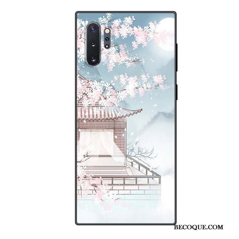 Samsung Galaxy Note 10+ Coque Frais Incassable Protection Bleu Tout Compris Personnalisé