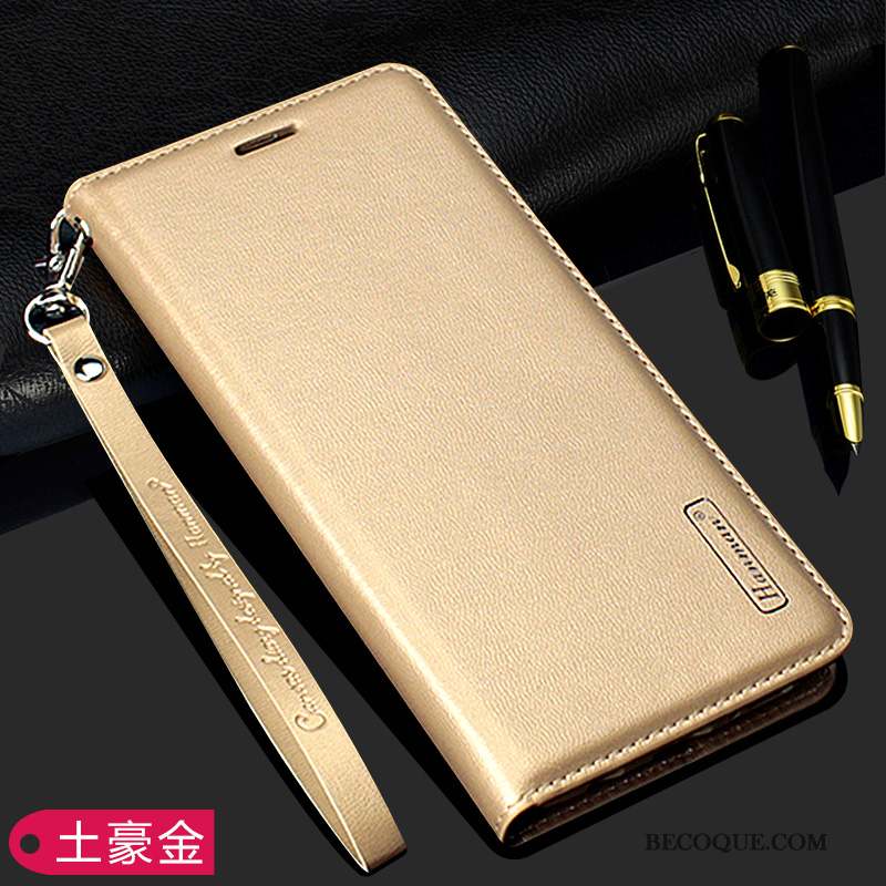 Samsung Galaxy Note 10 Incassable Or Fluide Doux Étui En Cuir Coque De Téléphone Housse