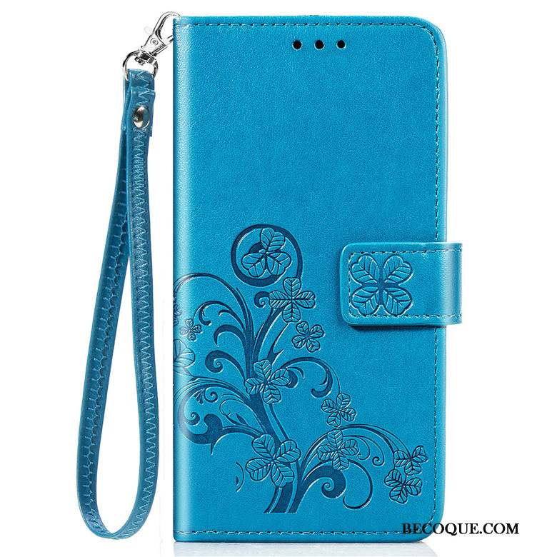 Samsung Galaxy Note 10 Lite Clamshell Étui En Cuir Bleu Coque De Téléphone Tout Compris Protection