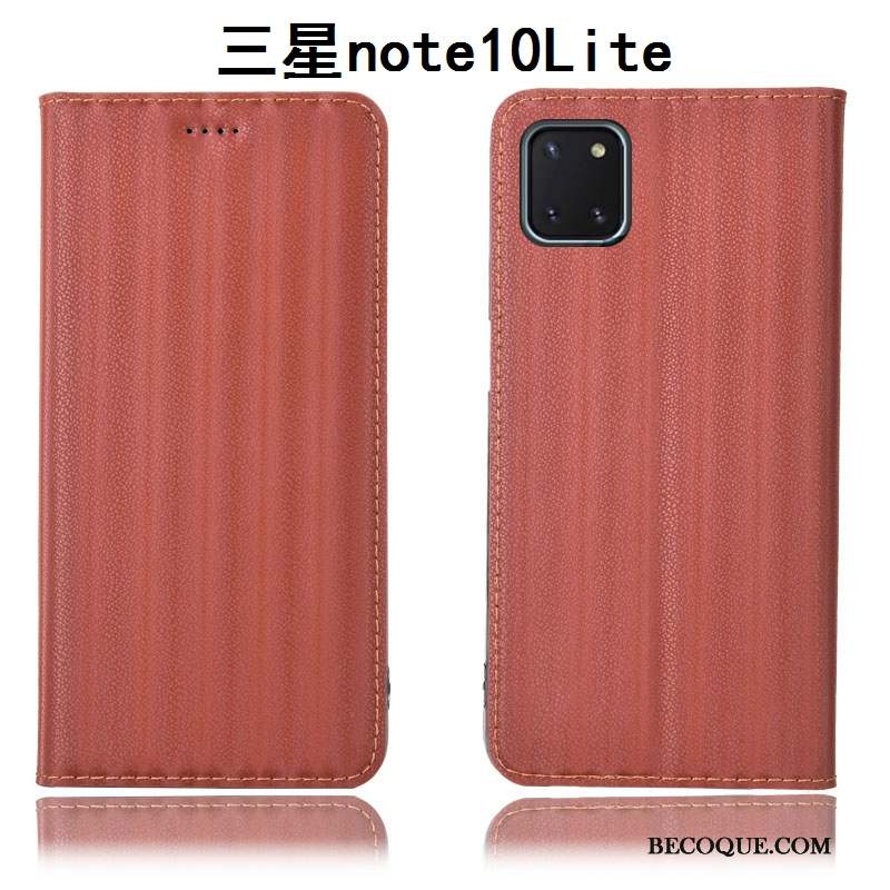 Samsung Galaxy Note 10 Lite Dégradé Étui En Cuir Vin Rouge Coque De Téléphone Tout Compris Housse