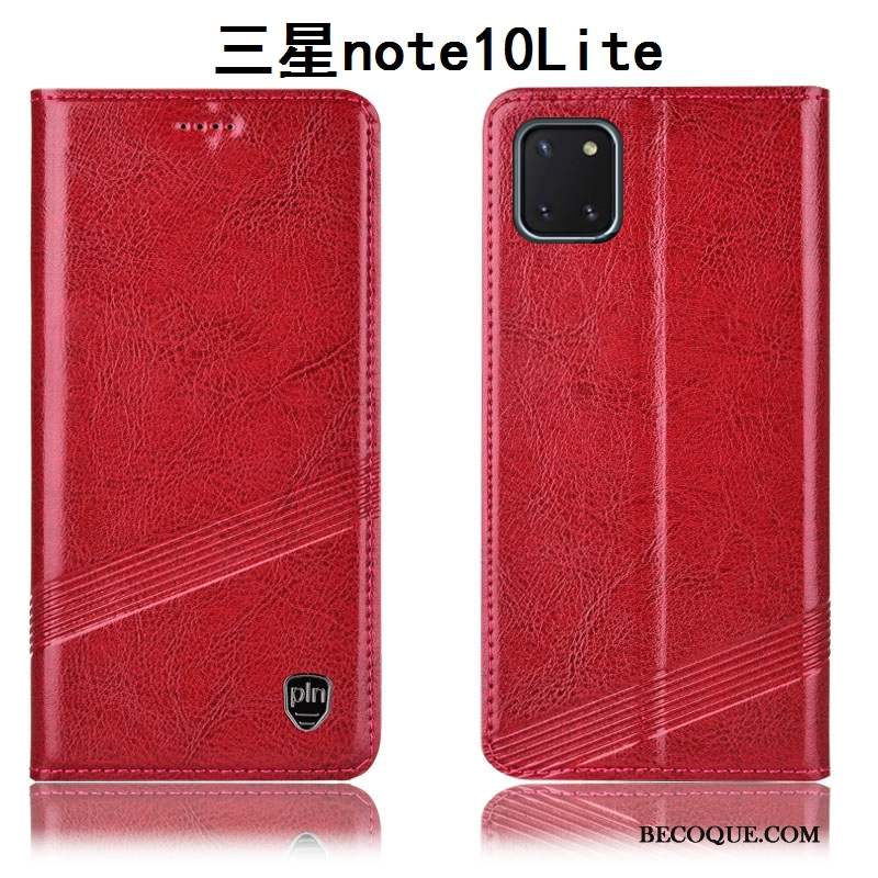 Samsung Galaxy Note 10 Lite Housse Incassable Tout Compris Étui Étui En Cuir Coque De Téléphone