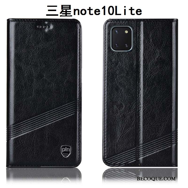 Samsung Galaxy Note 10 Lite Housse Incassable Tout Compris Étui Étui En Cuir Coque De Téléphone