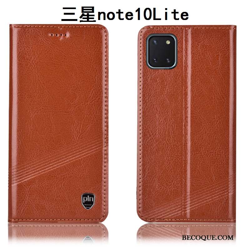 Samsung Galaxy Note 10 Lite Housse Incassable Tout Compris Étui Étui En Cuir Coque De Téléphone