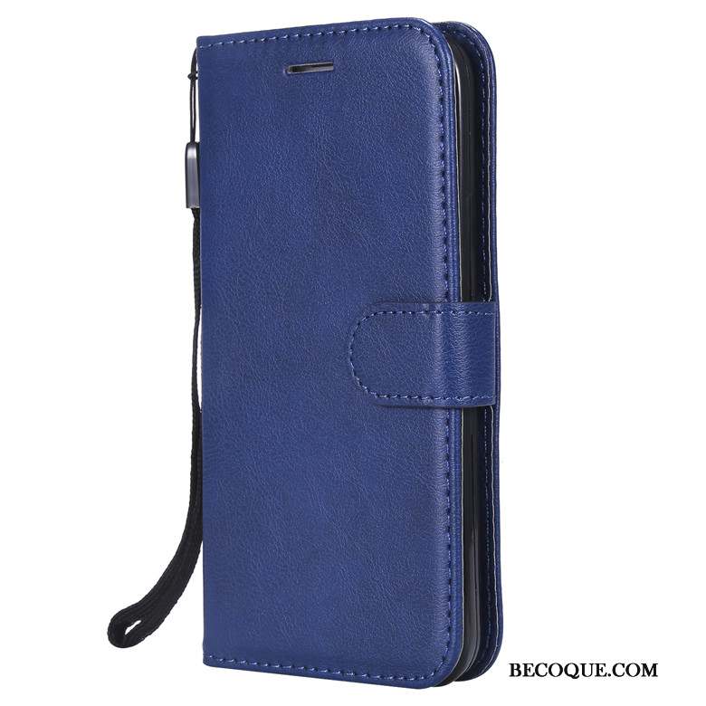 Samsung Galaxy Note 10 Lite Protection Étui En Cuir Clamshell Bleu Incassable Coque De Téléphone