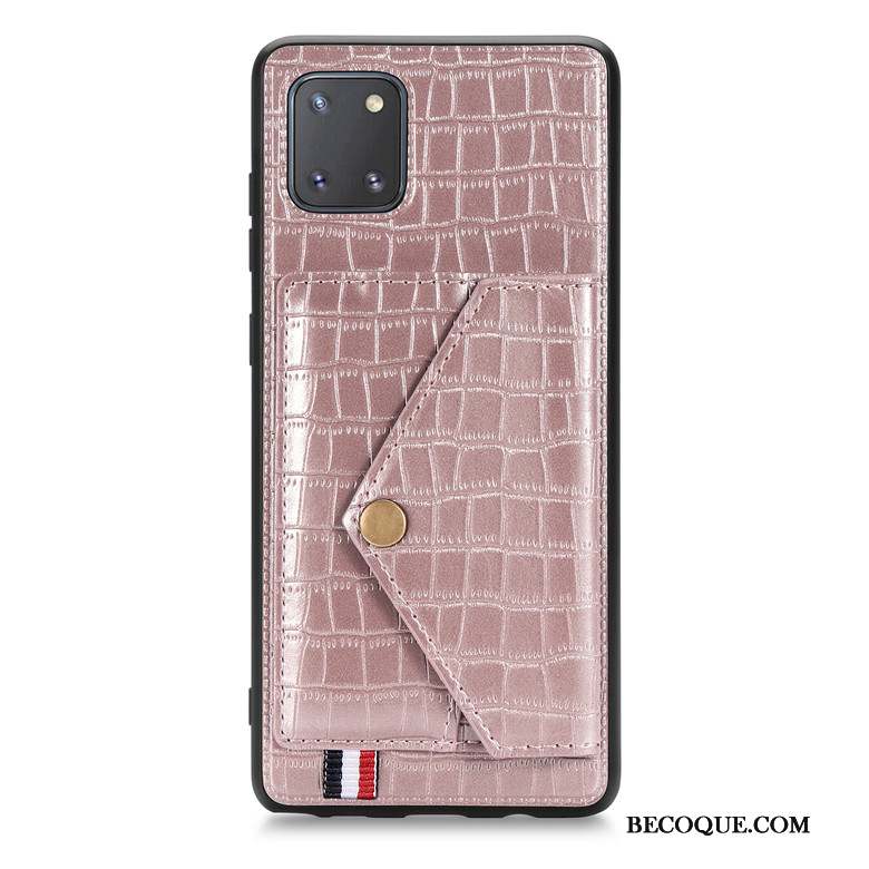 Samsung Galaxy Note 10 Lite Étui En Cuir Coque De Téléphone Protection Incassable Tout Compris Vin Rouge