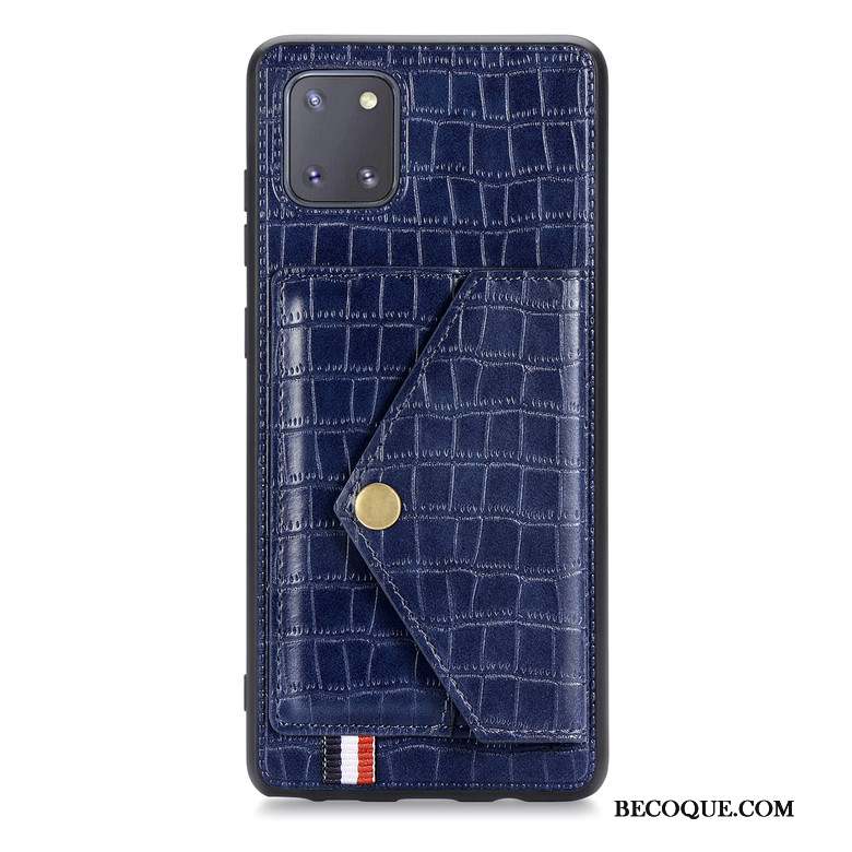 Samsung Galaxy Note 10 Lite Étui En Cuir Coque De Téléphone Protection Incassable Tout Compris Vin Rouge