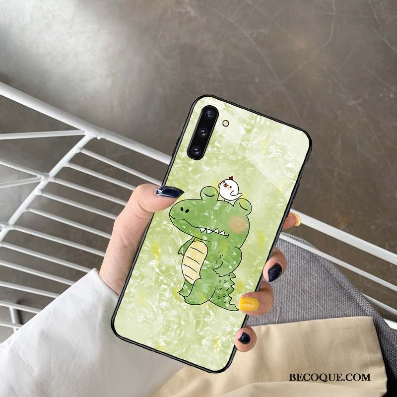 Samsung Galaxy Note 10 Miroir Dessin Animé Simple Coque De Téléphone Luxe Charmant