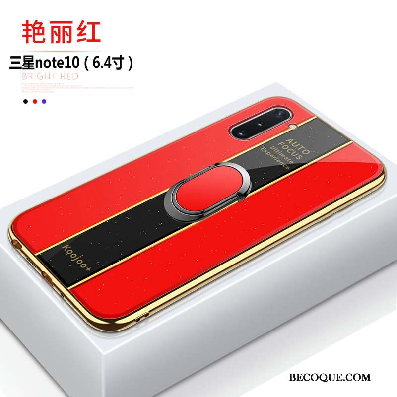 Samsung Galaxy Note 10 Ornements Suspendus Étui Coque Créatif Rouge Fluide Doux