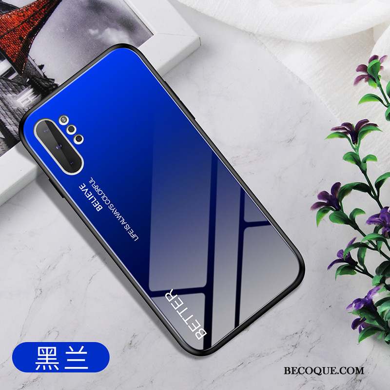 Samsung Galaxy Note 10+ Tout Compris Personnalité Bleu Incassable Coque De Téléphone Silicone