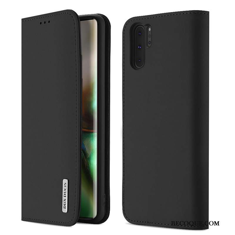 Samsung Galaxy Note 10+ Étui En Cuir Rouge Coque De Téléphone