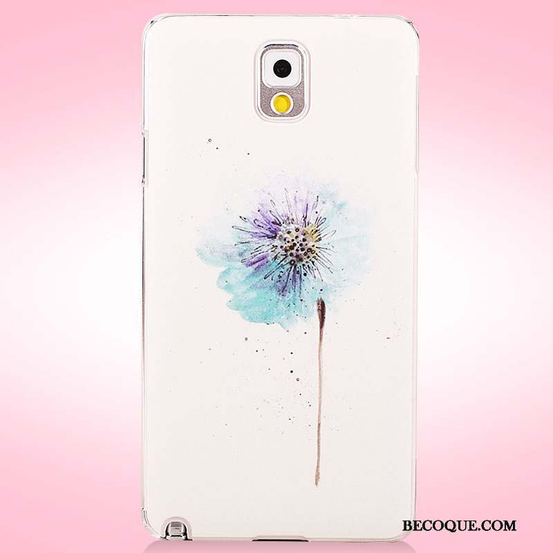 Samsung Galaxy Note 3 Coque De Téléphone Incassable Étui Peinture Protection Fleurs