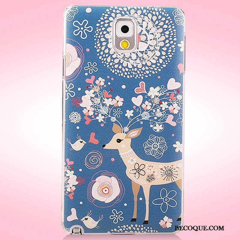 Samsung Galaxy Note 3 Coque De Téléphone Incassable Étui Peinture Protection Fleurs