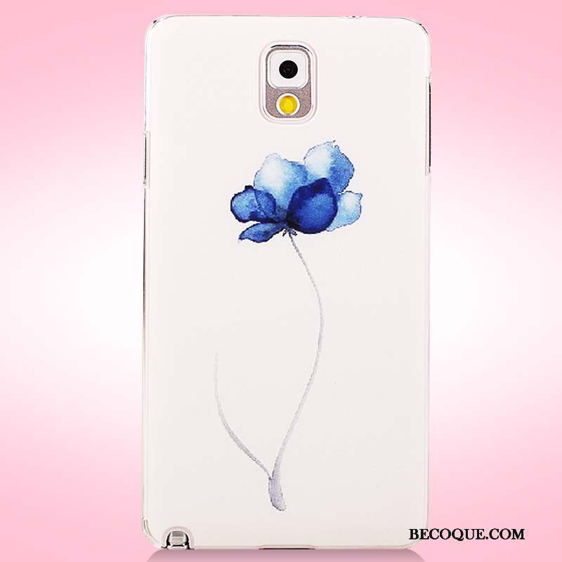 Samsung Galaxy Note 3 Coque De Téléphone Incassable Étui Peinture Protection Fleurs