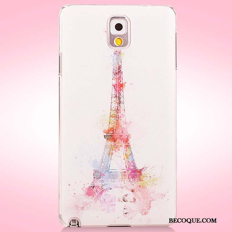 Samsung Galaxy Note 3 Coque De Téléphone Incassable Étui Peinture Protection Fleurs