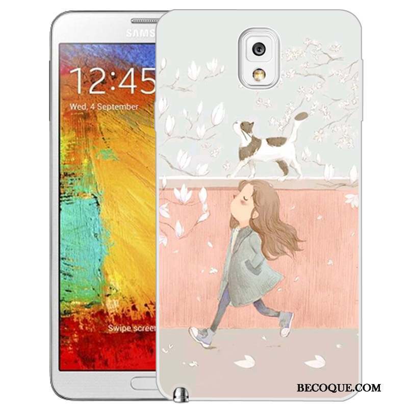 Samsung Galaxy Note 3 Coque De Téléphone Peinture Protection Étui Rose Téléphone Portable