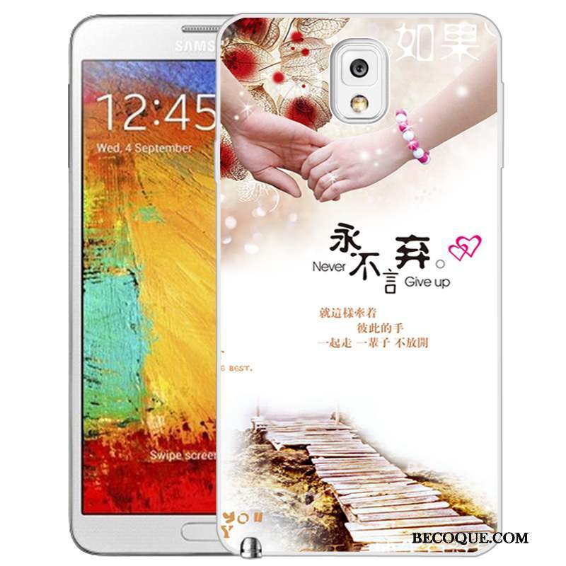 Samsung Galaxy Note 3 Coque De Téléphone Peinture Protection Étui Rose Téléphone Portable