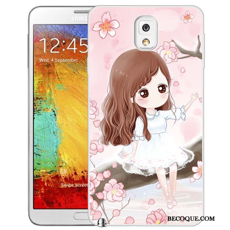 Samsung Galaxy Note 3 Coque De Téléphone Peinture Protection Étui Rose Téléphone Portable