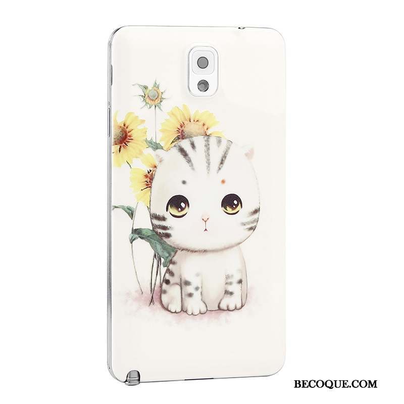 Samsung Galaxy Note 3 Coque Téléphone Portable Protection Fleurs Couvercle Arrière Gaufrage