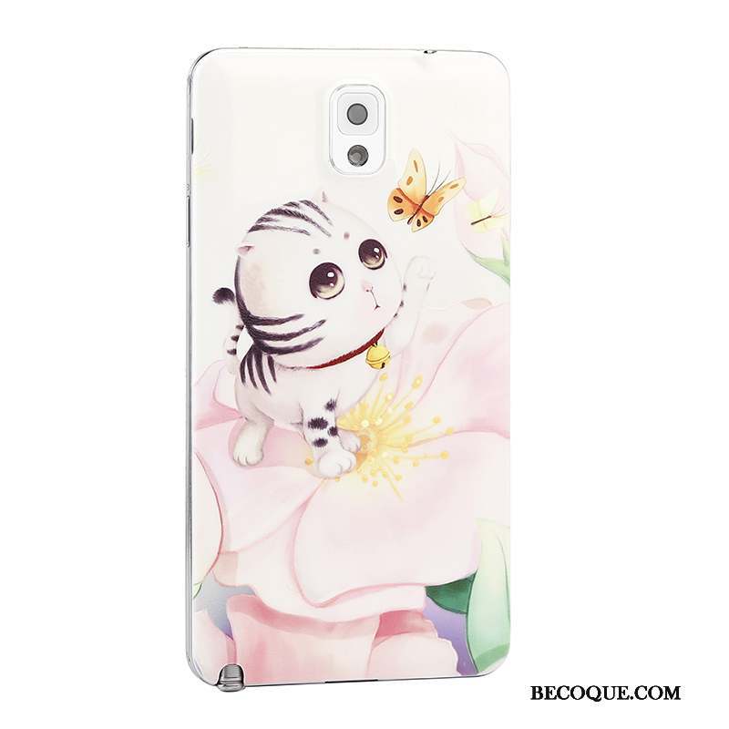 Samsung Galaxy Note 3 Coque Téléphone Portable Protection Fleurs Couvercle Arrière Gaufrage