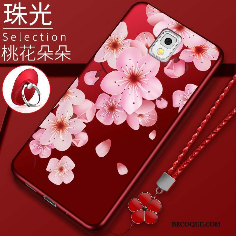 Samsung Galaxy Note 3 Créatif Étui Incassable Rouge Protection Coque De Téléphone