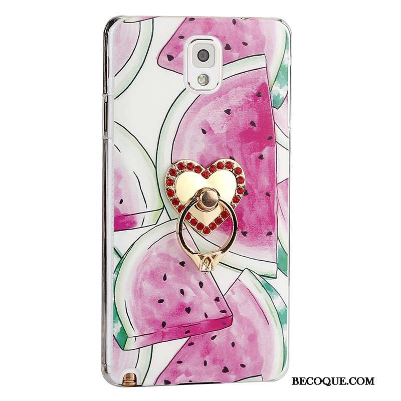 Samsung Galaxy Note 3 Fleurs Protection Coque Téléphone Portable Difficile Rose