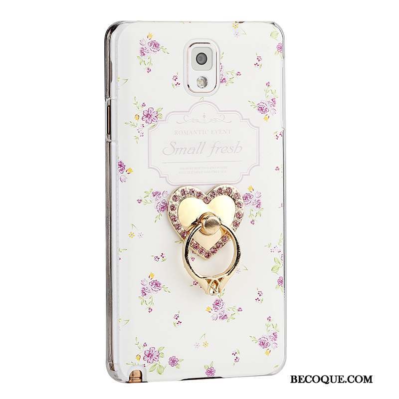 Samsung Galaxy Note 3 Fleurs Protection Coque Téléphone Portable Difficile Rose