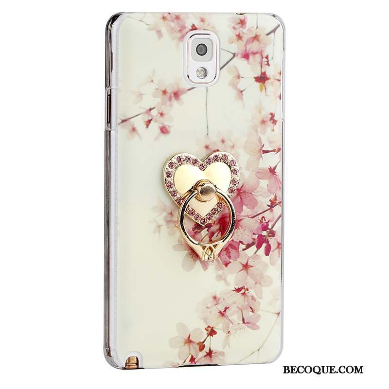 Samsung Galaxy Note 3 Fleurs Protection Coque Téléphone Portable Difficile Rose