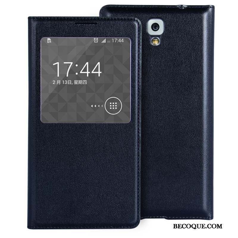 Samsung Galaxy Note 3 Housse Protection Clair Mini Cuir Coque De Téléphone