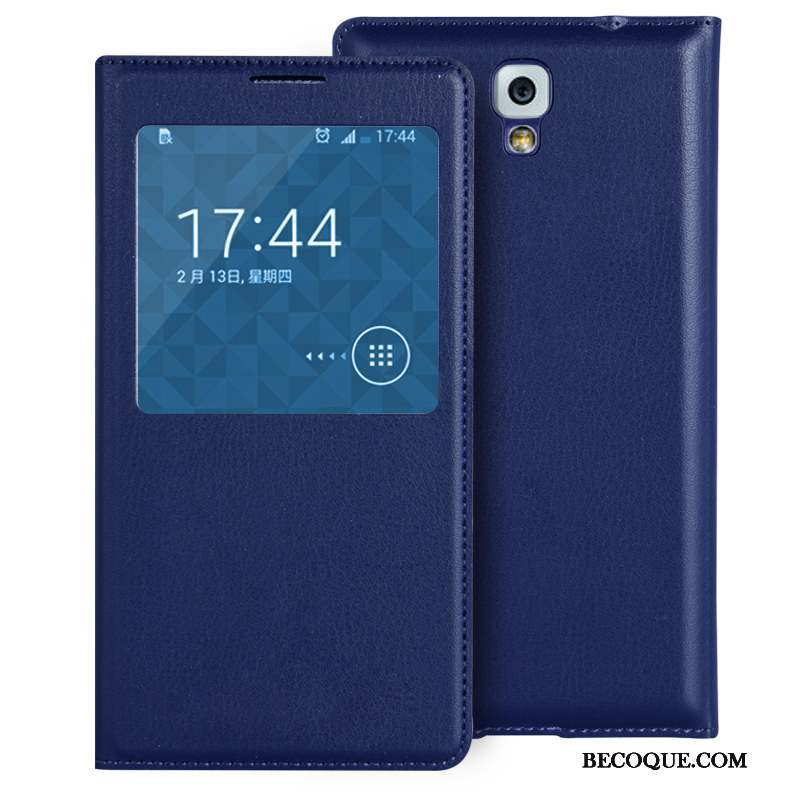 Samsung Galaxy Note 3 Housse Protection Clair Mini Cuir Coque De Téléphone