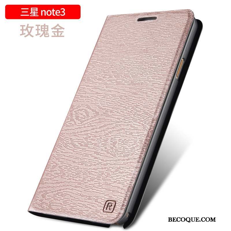 Samsung Galaxy Note 3 Incassable Coque De Téléphone Clamshell Or Rose Téléphone Portable Protection