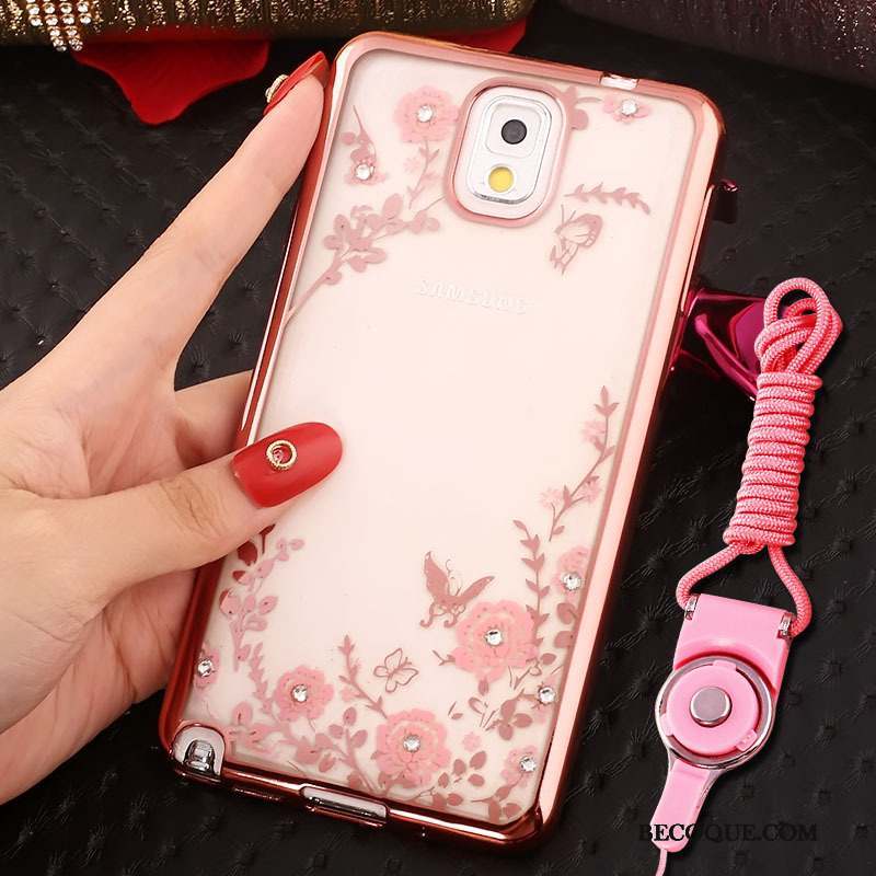 Samsung Galaxy Note 3 Protection Anneau Étui Coque De Téléphone Or Rose