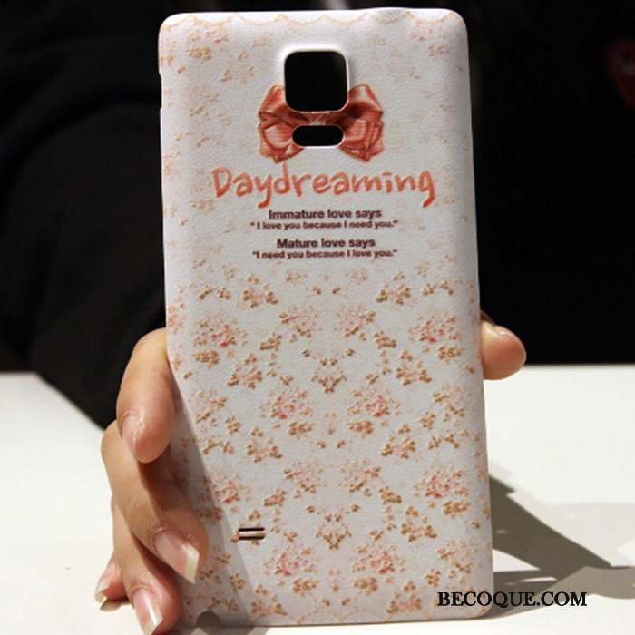 Samsung Galaxy Note 4 Coque Créatif Étui Rose Protection Charmant Dessin Animé