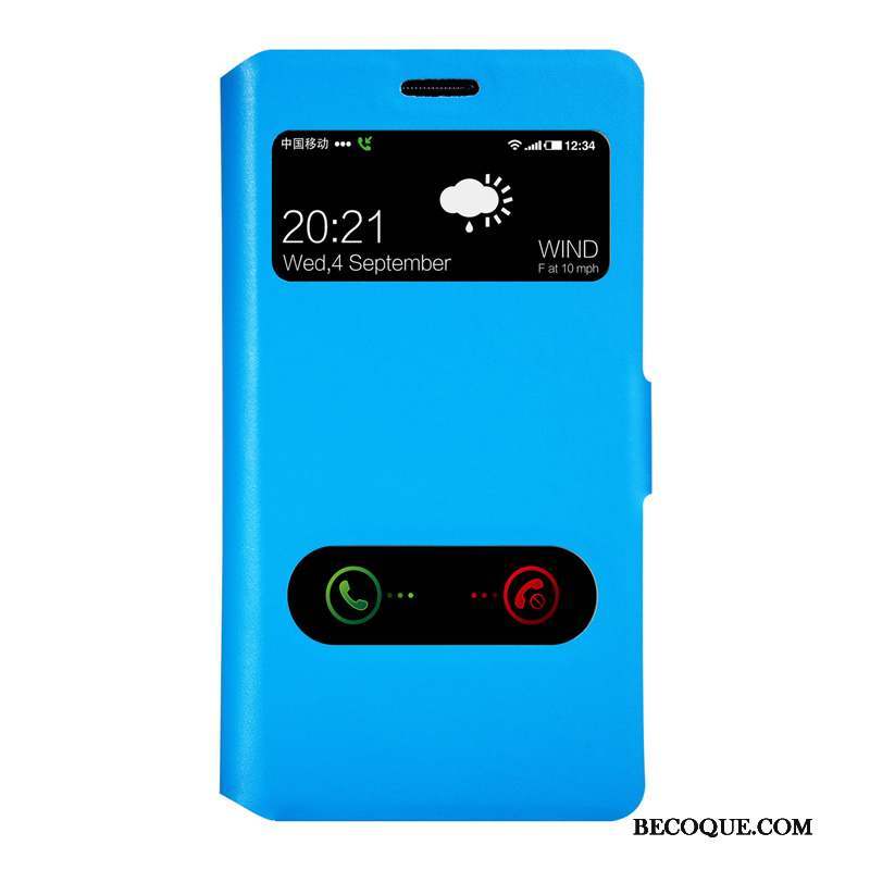 Samsung Galaxy Note 4 Coque Cuir Véritable Étui En Cuir Clamshell Orange Protection Téléphone Portable