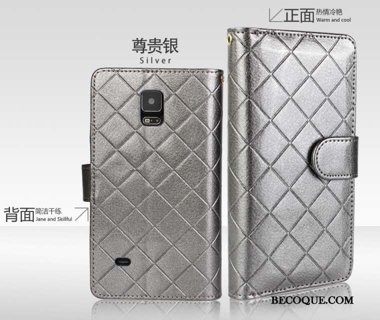Samsung Galaxy Note 4 Coque De Téléphone Boucle Téléphone Portable Étui Étui En Cuir Portefeuille