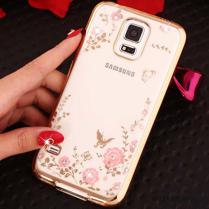 Samsung Galaxy Note 4 Coque De Téléphone Protection Silicone Or Rose Étui Anneau