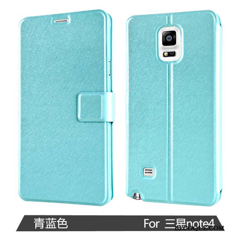 Samsung Galaxy Note 4 Coque De Téléphone Protection Étui Étui En Cuir Incassable Clamshell