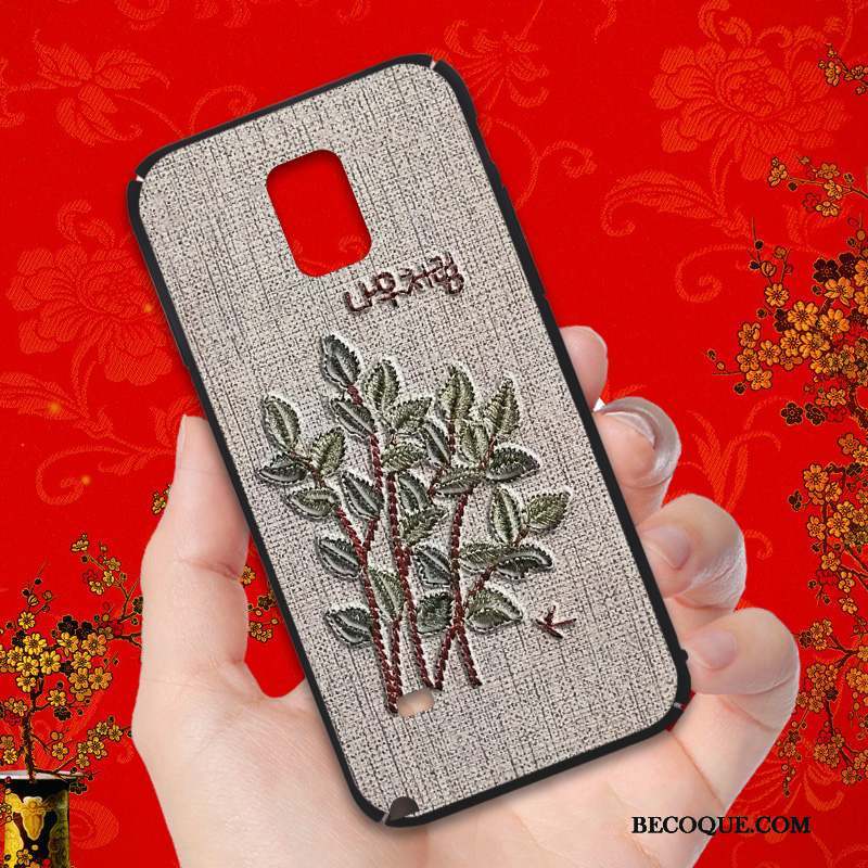 Samsung Galaxy Note 4 Coque Tout Compris Étui Tendance Nouveau Personnalité Noir