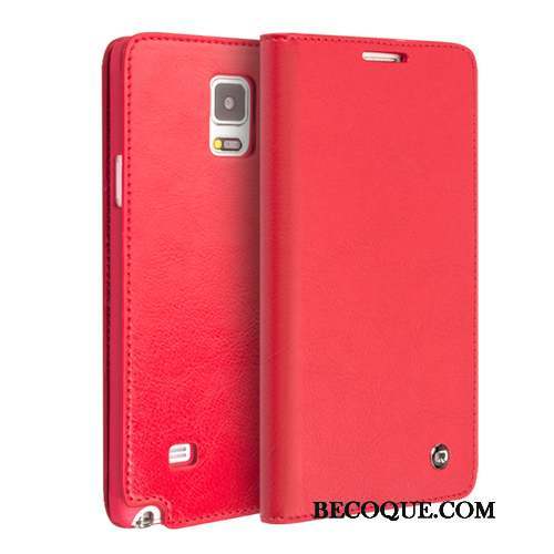 Samsung Galaxy Note 4 Cuir Véritable Housse Protection Étui Coque Téléphone Portable