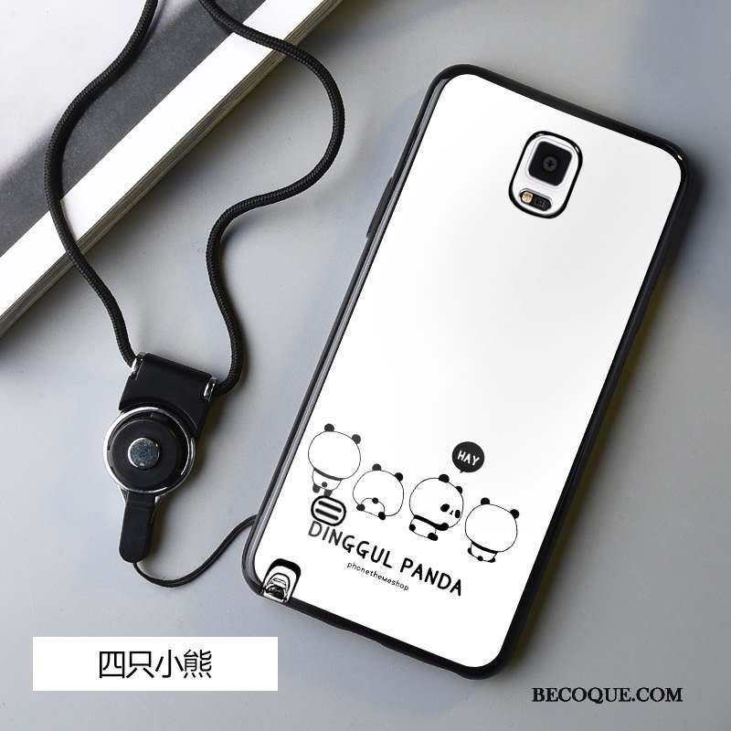 Samsung Galaxy Note 4 Fluide Doux Protection Coque De Téléphone Ornements Suspendus Noir Créatif