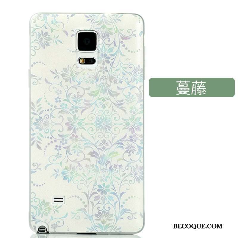 Samsung Galaxy Note 4 Gaufrage Coque De Téléphone Difficile Protection Très Mince Vert