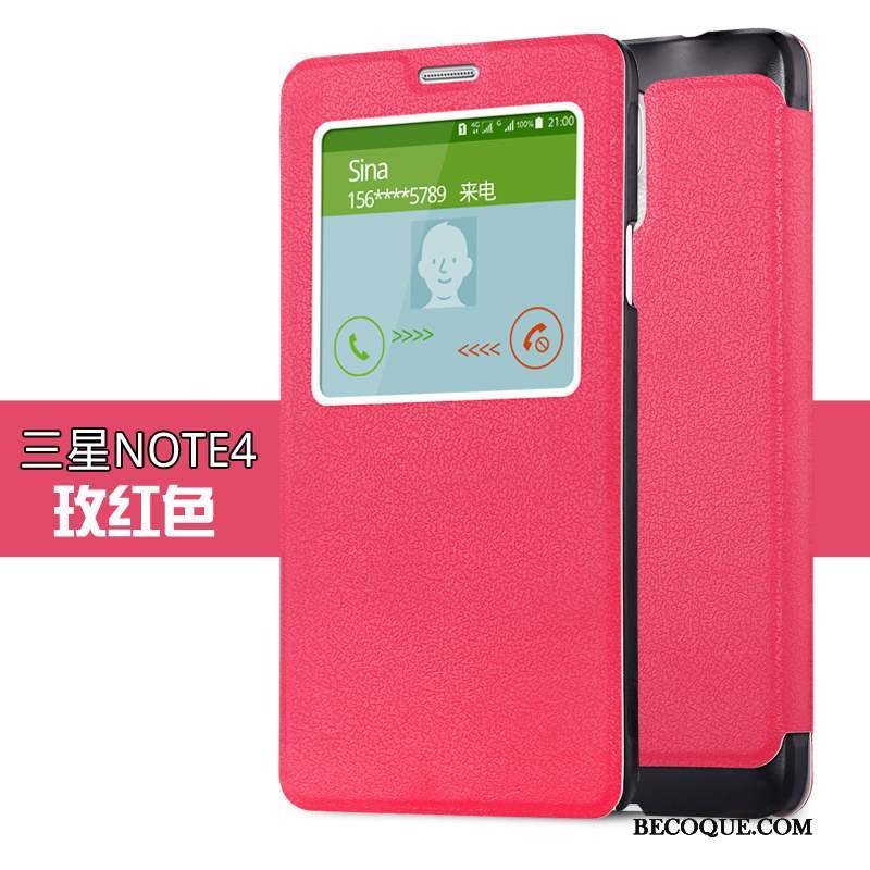 Samsung Galaxy Note 4 Incassable Téléphone Portable Coque De Téléphone Clamshell Étui