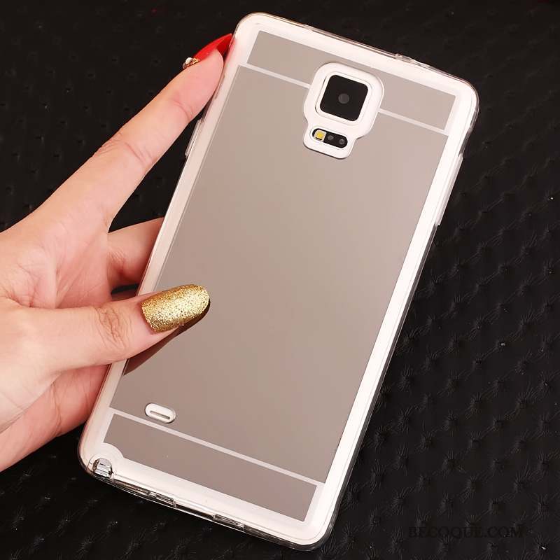 Samsung Galaxy Note 4 Ornements Suspendus Étui Coque Fluide Doux De Téléphone Or Rose