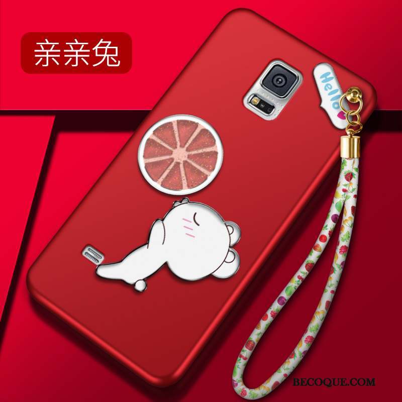 Samsung Galaxy Note 4 Rouge Incassable Silicone Tendance Coque De Téléphone Dessin Animé