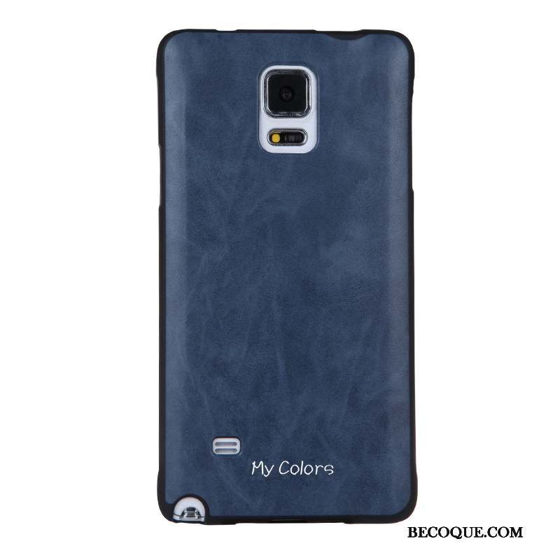 Samsung Galaxy Note 4 Similicuir Protection Coque De Téléphone Business Fluide Doux Étui